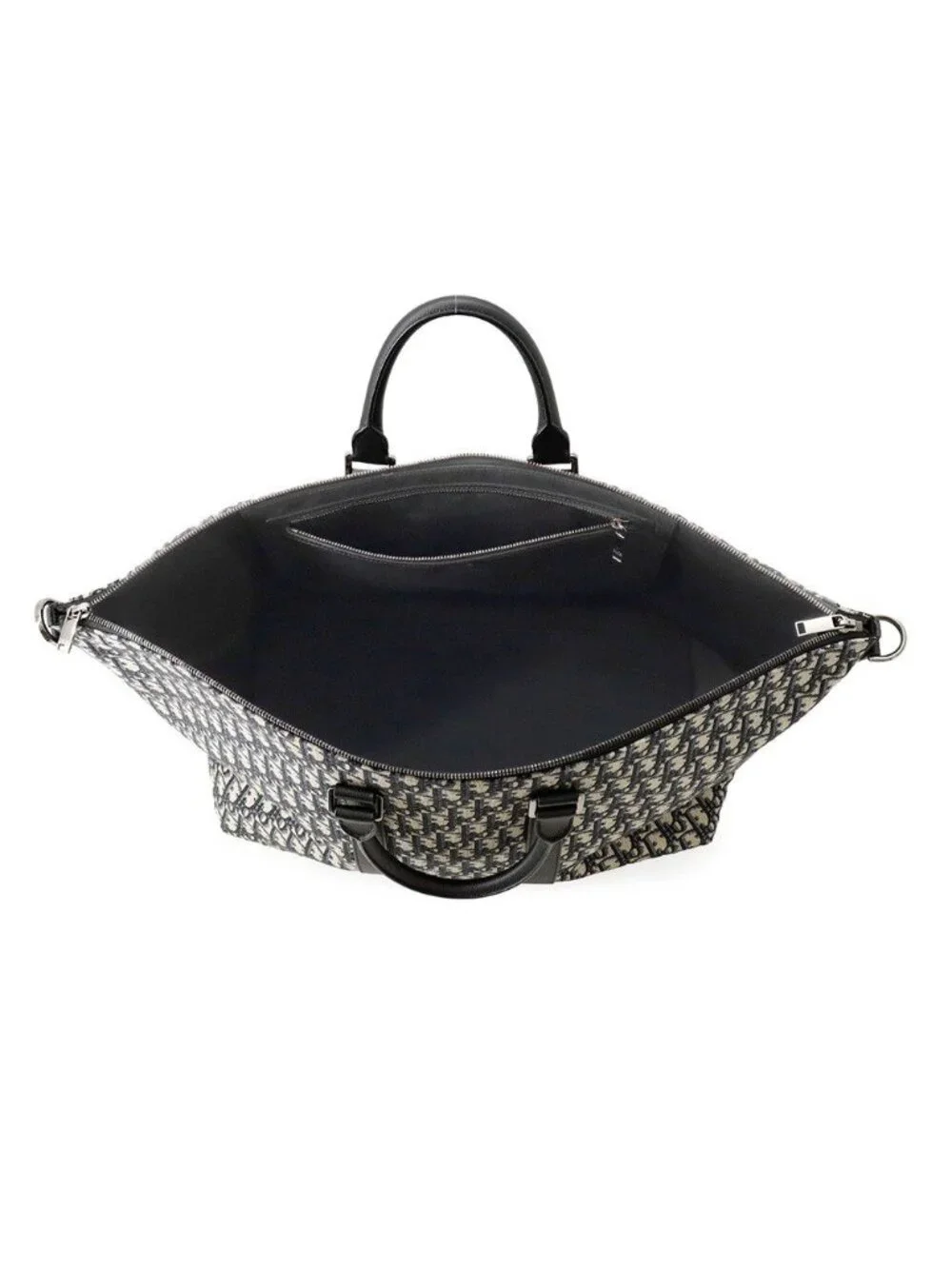Dior Boston Bag Weekender 40 Oblique Trotter Black